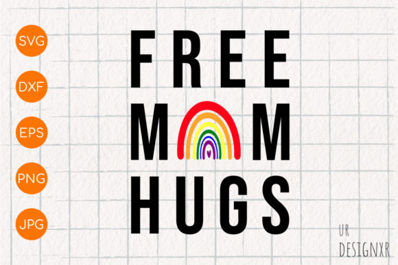 Free Mom Hugs, LGBTQ Heart SVG Design Review for Real Embroidery Projects