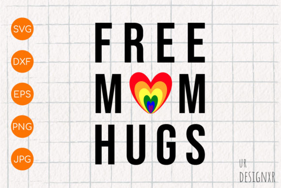Free Mom Hugs, LGBTQ Heart SVG Design Review for Real Embroidery Projects