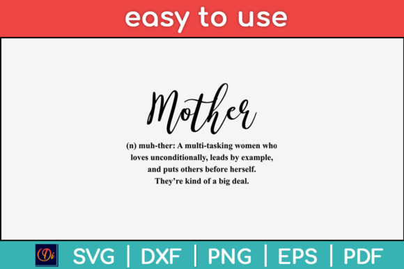 Mom Definition Mother s Day Svg File Review for Real Embroidery Projects