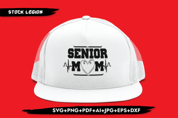 Senior Mom Heartbeat: A Heartfelt Design for Real Embroidery Projects