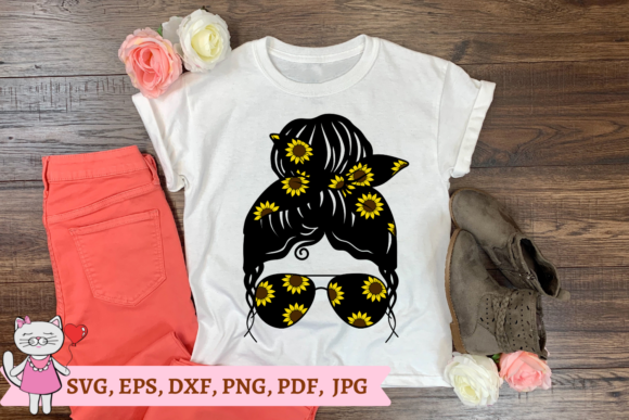 Sunflower Mom Life Messy Bun SVG Review